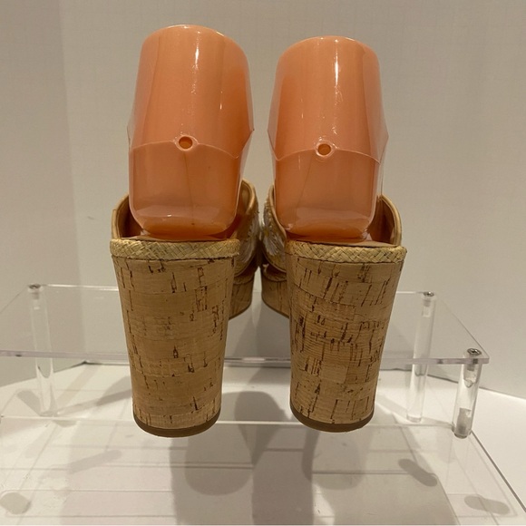 Jessica Simpson Seena Embroidered Daisy Raffia Women’s Wedge Sandals Sz 6.5 EUC - Picture 4 of 12